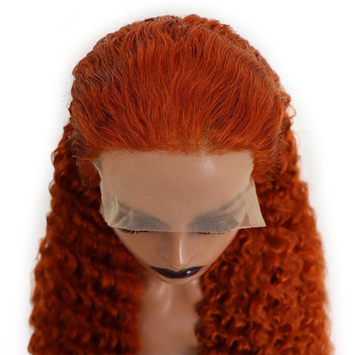 Fiery Ginger 350 Body Wave 13x4 Lace Front Wig | Premium Human Hair